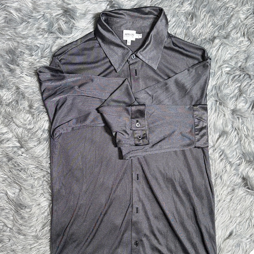 Armani Collezioni Charcoal Dress Shirt